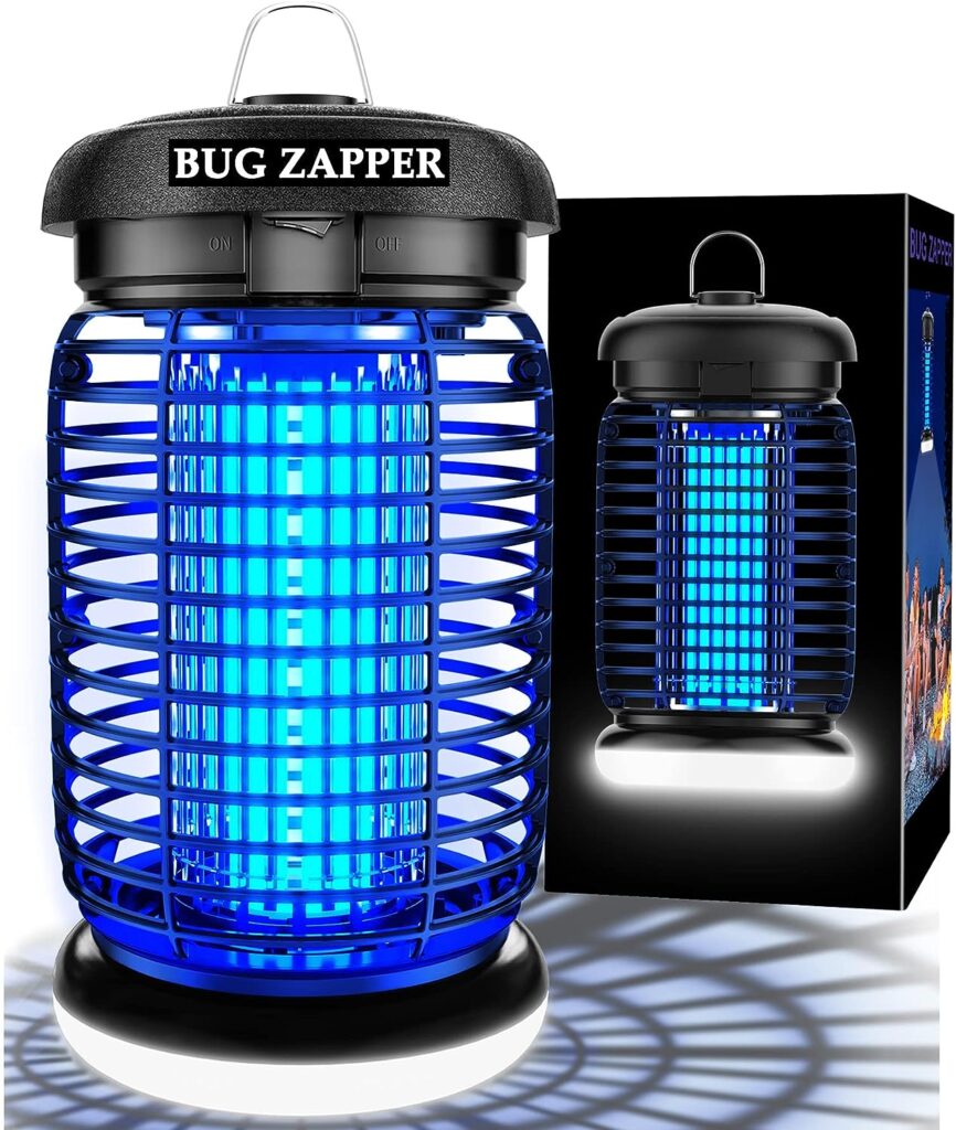 Bug Zapper with LED Light, Mosquito Zapper Outdoor Electric, Fly Zapper, Insect Zapper Electronic Fly Traps, Plug in Mosquito Killer for Indoor Outdoor Patio Yard