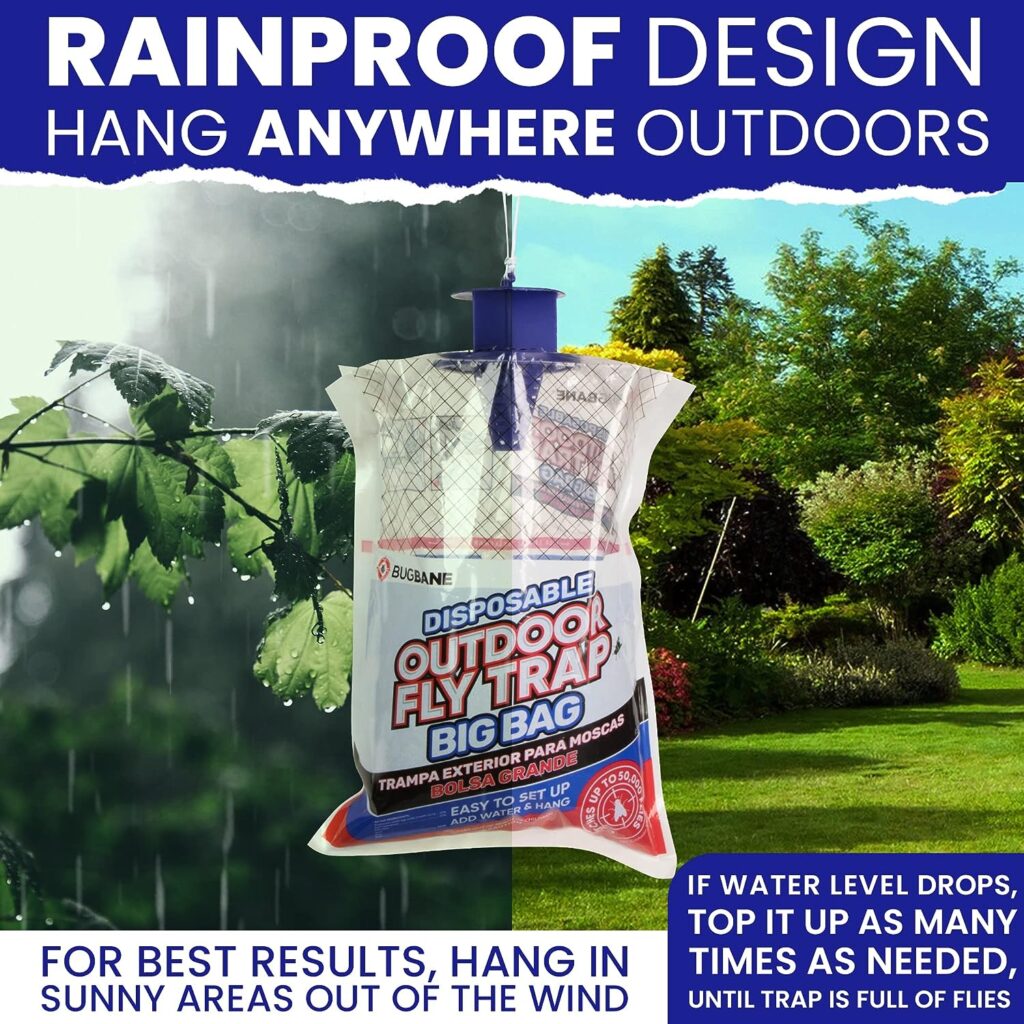 Fly Traps Outdoor Fly Traps. 2 Natural Pre-Baited Fly Bags Outdoor Disposable. Big Bag Fly Trap Bag Fly Catchers Outdoors. Stable Horse Ranch Fly Trap. Disposable Fly Traps Outdoor Hanging Fly Killer