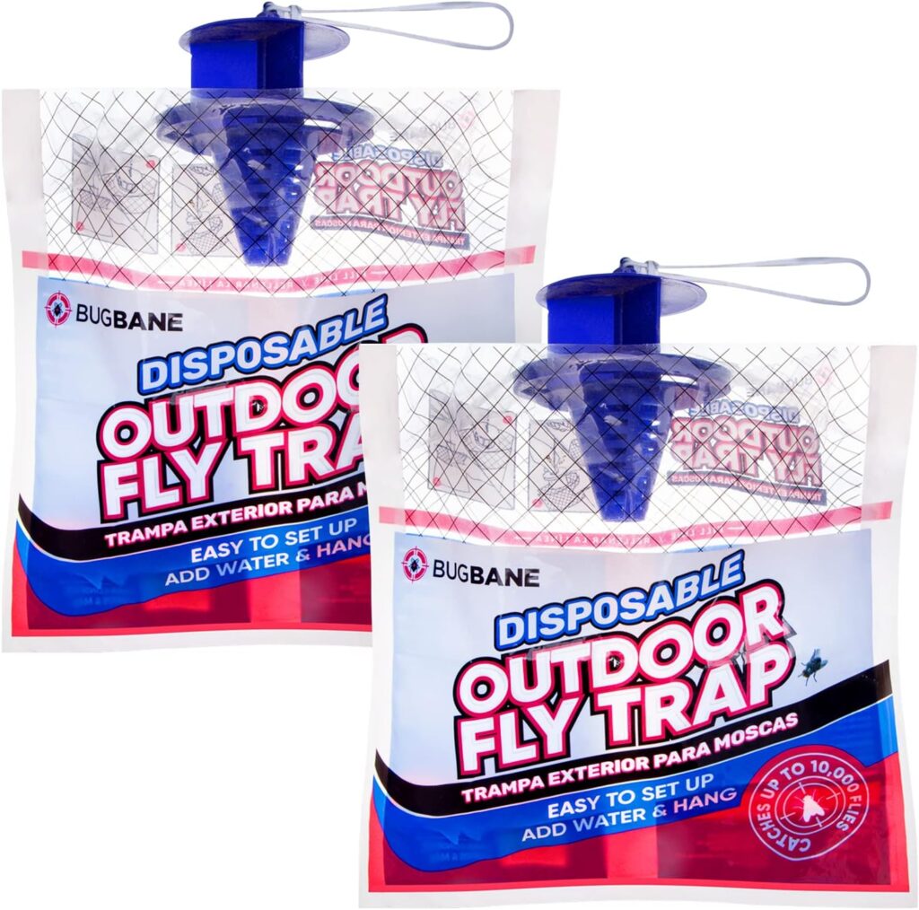 Fly Traps Outdoor Fly Traps. 2 Natural Pre-Baited Fly Bags Outdoor Disposable. Fly Trap Bag Fly Catchers Outdoors. Stable Horse Ranch Fly Trap. Disposable Fly Traps Outdoor Hanging Fly Killer